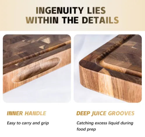 NATURAL ACACIA WOOD CUTTING BOARD