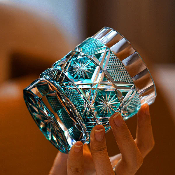 藍晶 AISHŌ - EDO KIRIKO HANDCRAFTED WHISKY GLASS
