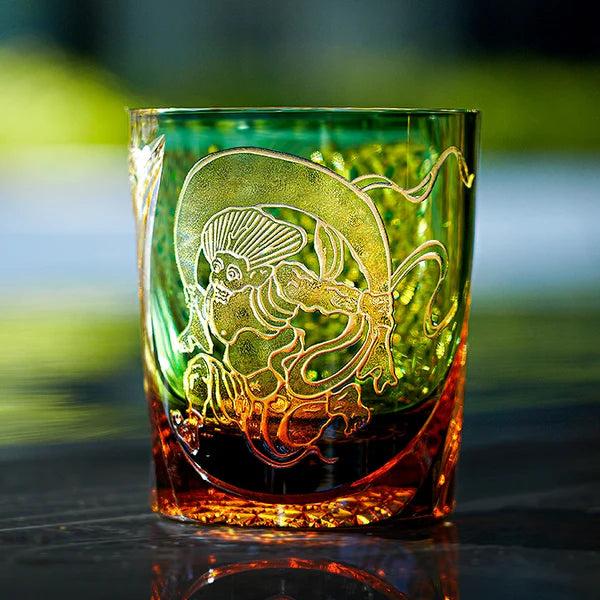風神 FŪJIN - EDO KIRIKO HANDCRAFTED WHISKY GLASS