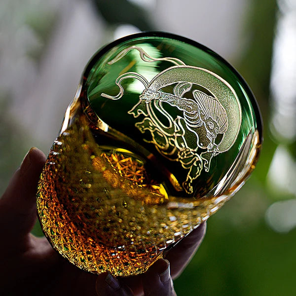 風神 FŪJIN - EDO KIRIKO HANDCRAFTED WHISKY GLASS