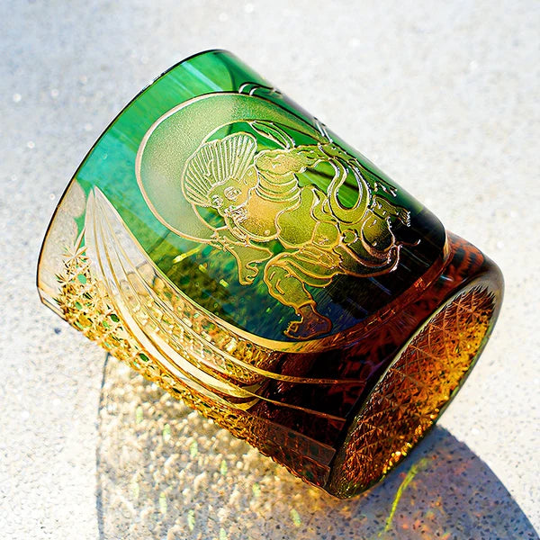 風神 FŪJIN - EDO KIRIKO HANDCRAFTED WHISKY GLASS