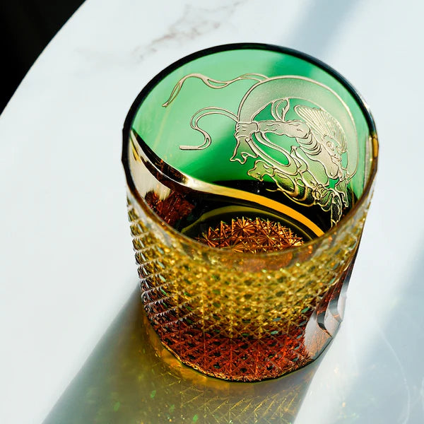 風神 FŪJIN - EDO KIRIKO HANDCRAFTED WHISKY GLASS