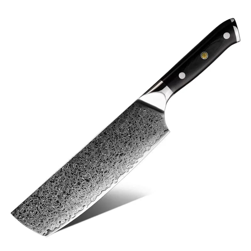 13 PIECE SET DAMASCUS STEEL KNIVES WITH G-10 HANDLE