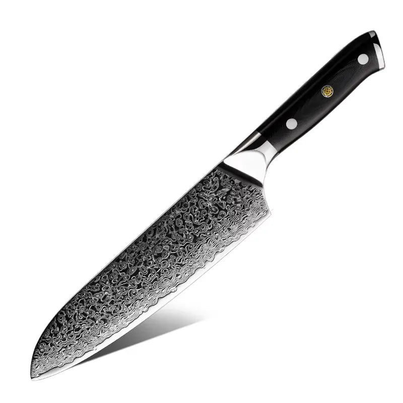 13 PIECE SET DAMASCUS STEEL KNIVES WITH G-10 HANDLE