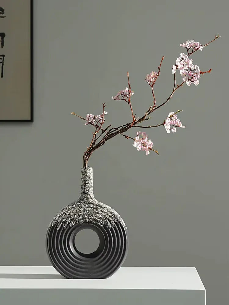 MODERN SIMPLE ART VASE 2 PIECE SET