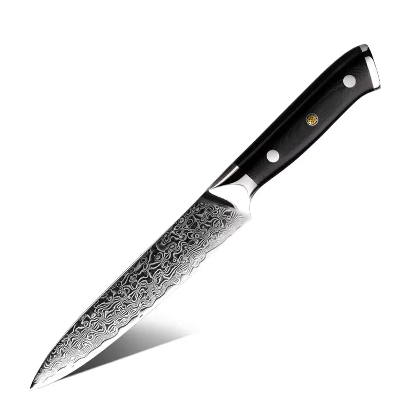 13 PIECE SET DAMASCUS STEEL KNIVES WITH G-10 HANDLE