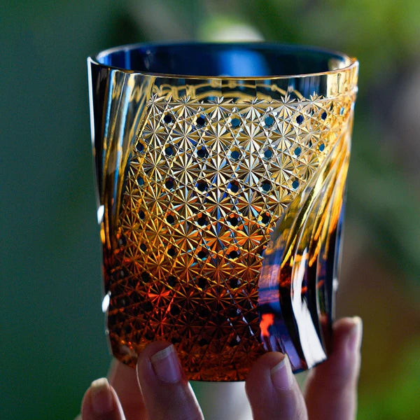 雷神 RAIJIN - EDO KIRIKO HANDCRAFTED WHISKY GLASS