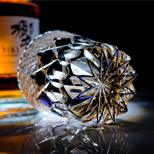 紫晶 SHISHŌ - EDO KIRIKO HANDCRAFTED WHISKY GLASS