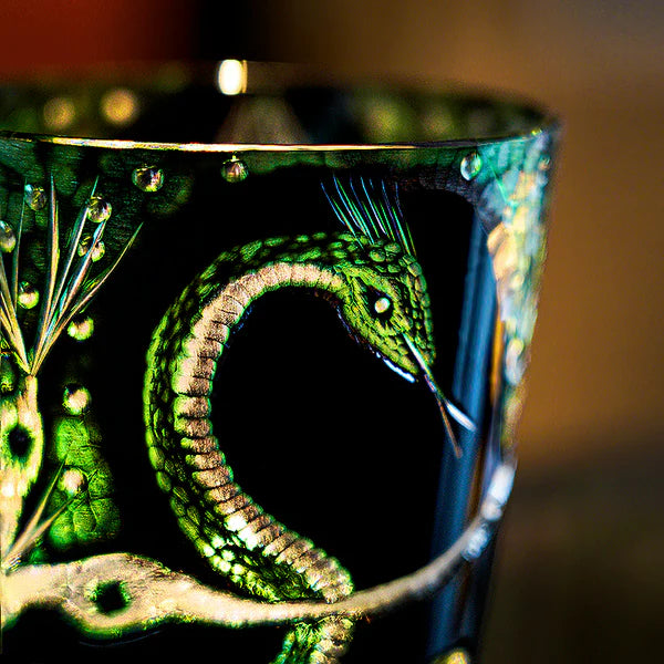 翠蛇 SUIDA - EDO KIRIKO HANDCRAFTED WHISKY GLASS