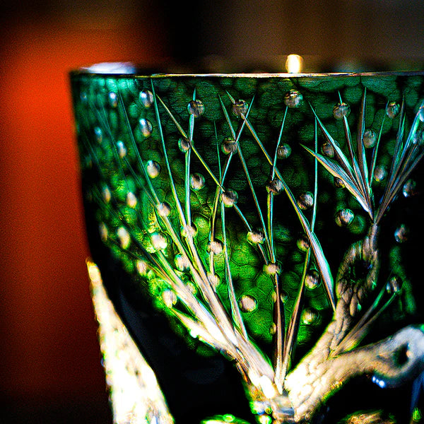 翠蛇 SUIDA - EDO KIRIKO HANDCRAFTED WHISKY GLASS