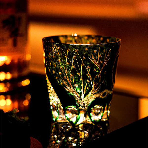 翠蛇 SUIDA - EDO KIRIKO HANDCRAFTED WHISKY GLASS