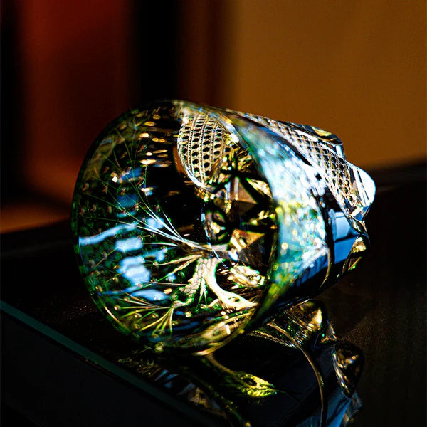 翠蛇 SUIDA - EDO KIRIKO HANDCRAFTED WHISKY GLASS