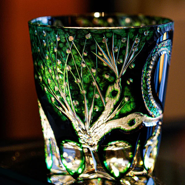翠蛇 SUIDA - EDO KIRIKO HANDCRAFTED WHISKY GLASS