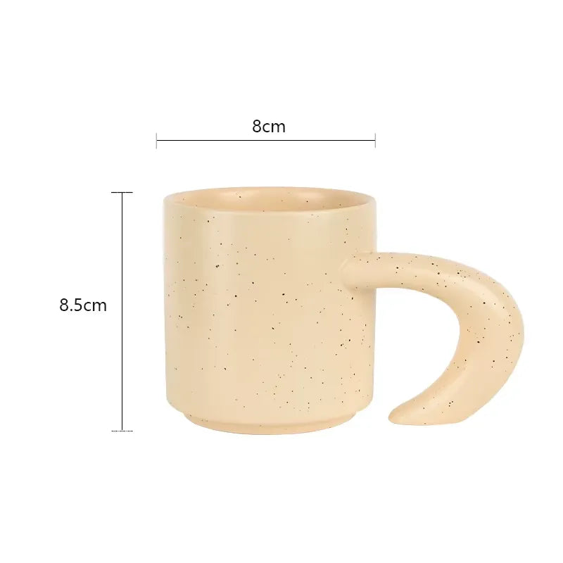 ABSTRACT TOUCH HANDMADE COFFEE CUP 2 PIECE SET