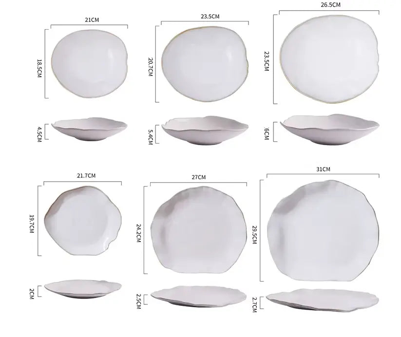 LUNARA SERIES – PREMIUM WHITE CERAMIC DISH