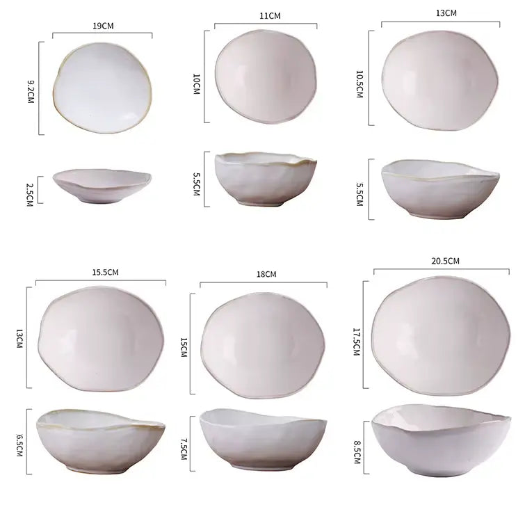 LUNARA SERIES – PREMIUM WHITE CERAMIC DISH