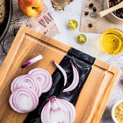 OLIVE WOOD & RESIN CUTTING BOARD