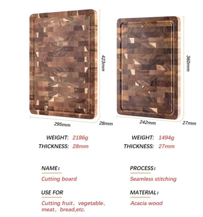 NATURAL ACACIA WOOD CUTTING BOARD