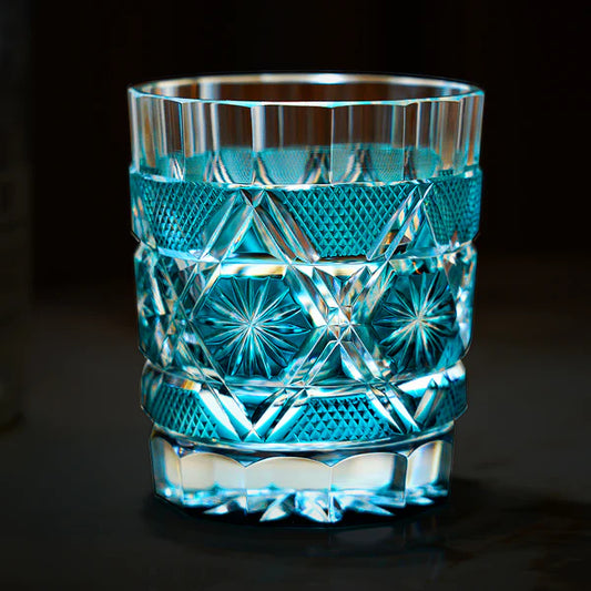 藍晶 AISHŌ - EDO KIRIKO HANDCRAFTED WHISKY GLASS