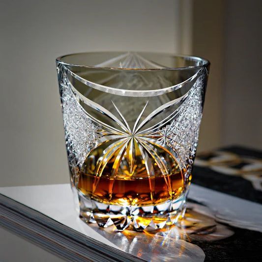 蝶晶 CHŌSHŌ - EDO KIRIKO HANDCRAFTED WHISKY GLASS