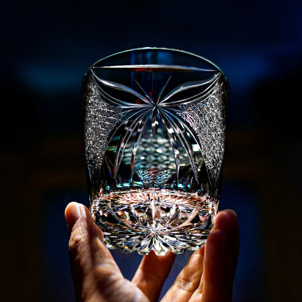 蝶晶 CHŌSHŌ - EDO KIRIKO HANDCRAFTED WHISKY GLASS