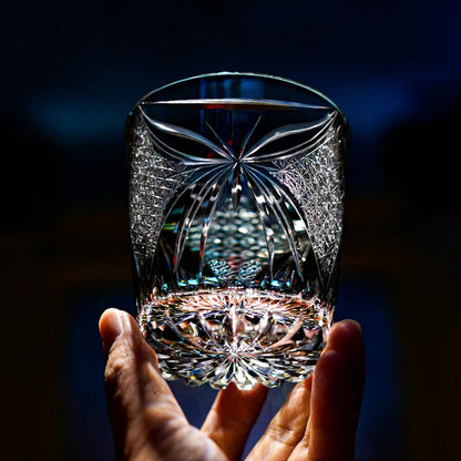 蝶晶 CHŌSHŌ - EDO KIRIKO HANDCRAFTED WHISKY GLASS
