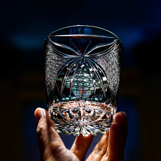 蝶晶 CHŌSHŌ - EDO KIRIKO HANDCRAFTED WHISKY GLASS