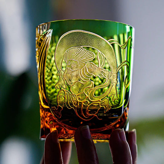 風神 FŪJIN - EDO KIRIKO HANDCRAFTED WHISKY GLASS