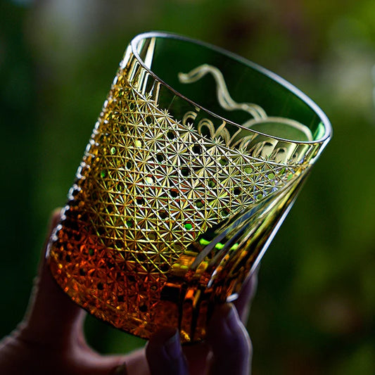 風神 FŪJIN - EDO KIRIKO HANDCRAFTED WHISKY GLASS