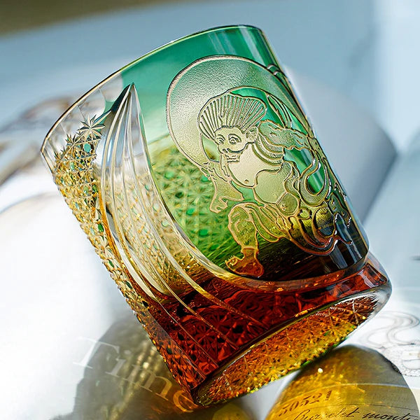 風神 FŪJIN - EDO KIRIKO HANDCRAFTED WHISKY GLASS