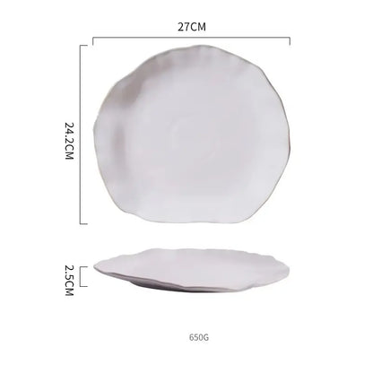 LUNARA SERIES – PREMIUM WHITE CERAMIC DISH