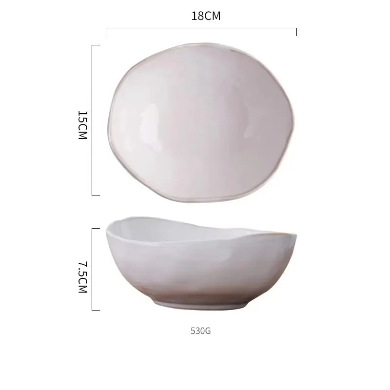 LUNARA SERIES – PREMIUM WHITE CERAMIC DISH