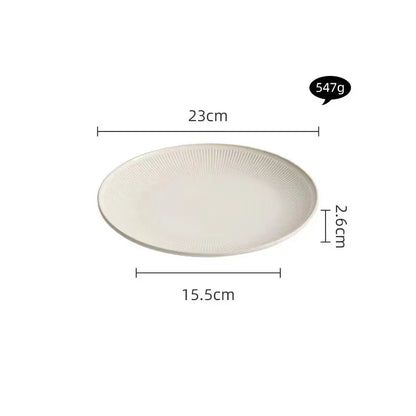 SERENITÉ COLLECTION – MINIMALIST CERAMIC DINING PLATES 2 PIECE SET