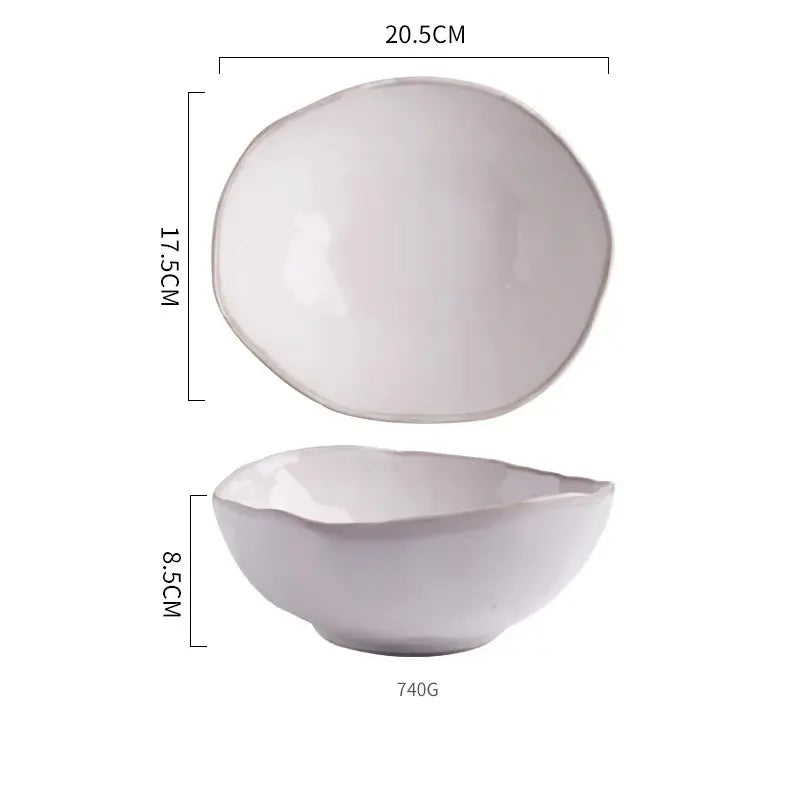 LUNARA SERIES – PREMIUM WHITE CERAMIC DISH