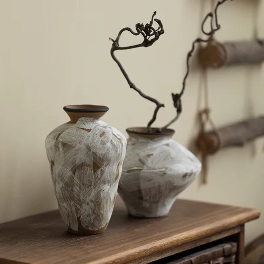 MODERN SIMPLE ART VASE 2 PIECE SET