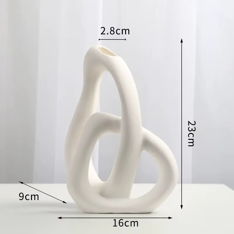 MODERN SIMPLE ART VASE 2 PIECE SET