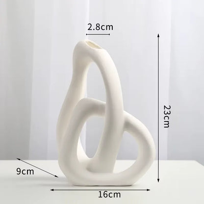 MODERN SIMPLE ART VASE 2 PIECE SET