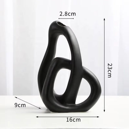 MODERN SIMPLE ART VASE 2 PIECE SET
