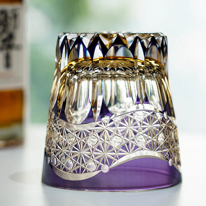 光の紫水晶 HIKARI NO SHISUI-SHŌ - EDO KIRIKO HANDCRAFTED WHISKY GLASS