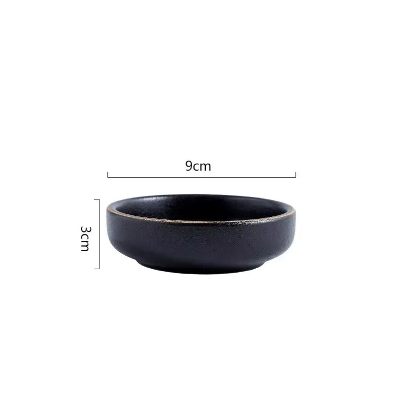 OBSIDIAN LUXE – BLACK & GOLD DINNER PLATE 2 PIECE SET