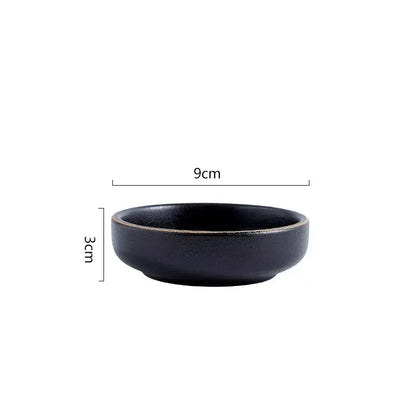 OBSIDIAN LUXE – BLACK & GOLD DINNER PLATE 2 PIECE SET