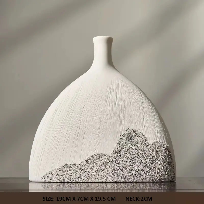 MODERN SIMPLE ART VASE 2 PIECE SET