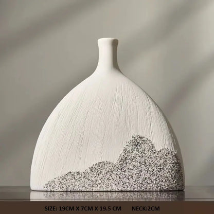 MODERN SIMPLE ART VASE 2 PIECE SET