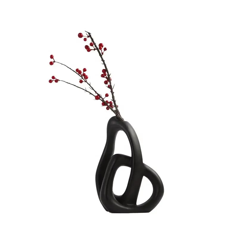 MODERN SIMPLE ART VASE 2 PIECE SET