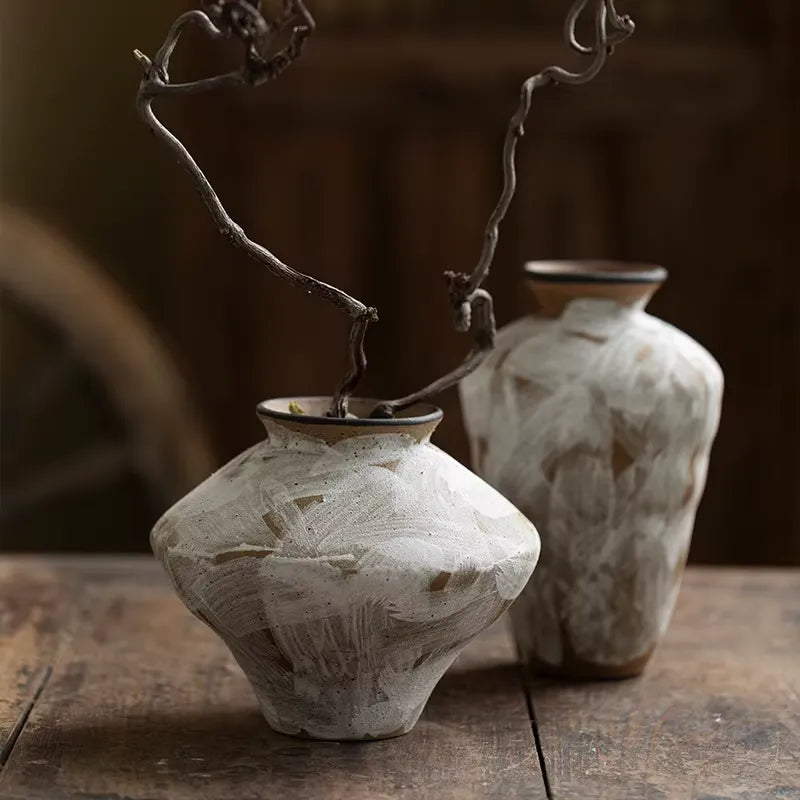 MODERN SIMPLE ART VASE 2 PIECE SET