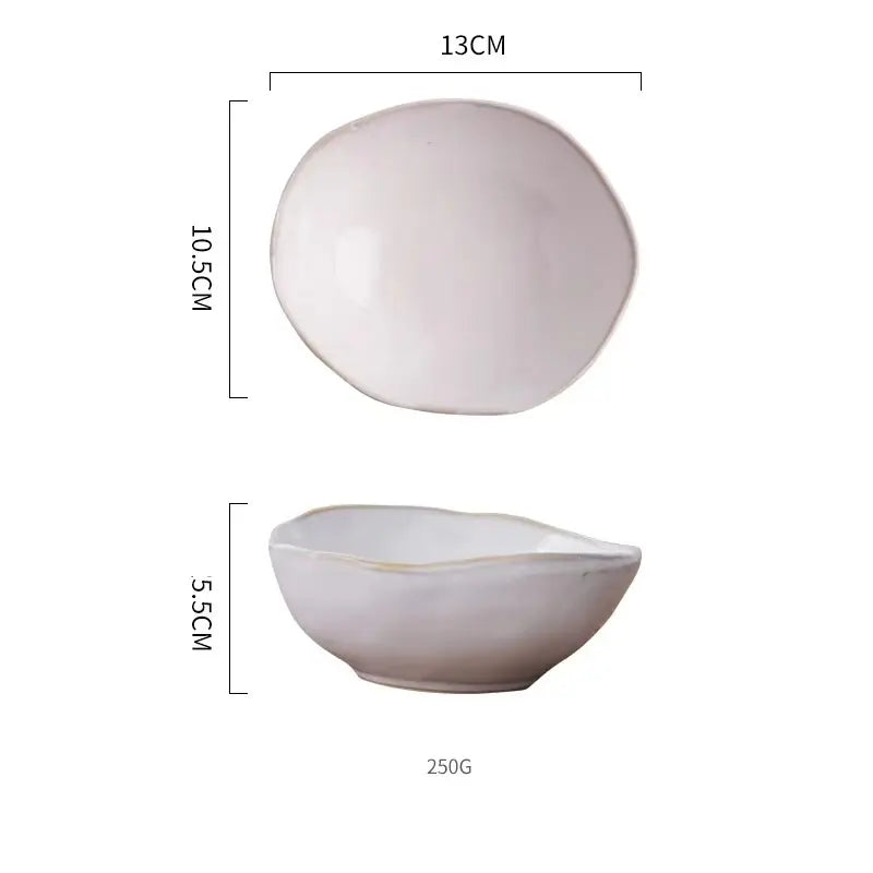 LUNARA SERIES – PREMIUM WHITE CERAMIC DISH