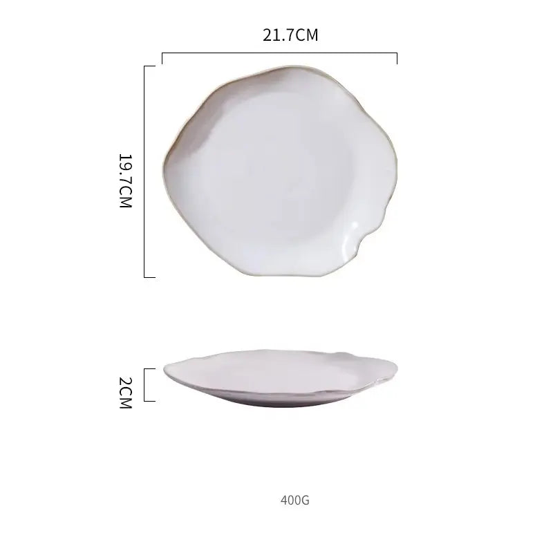 LUNARA SERIES – PREMIUM WHITE CERAMIC DISH