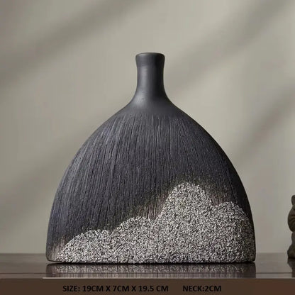 MODERN SIMPLE ART VASE 2 PIECE SET