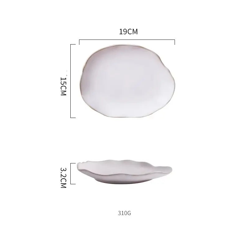 LUNARA SERIES – PREMIUM WHITE CERAMIC DISH