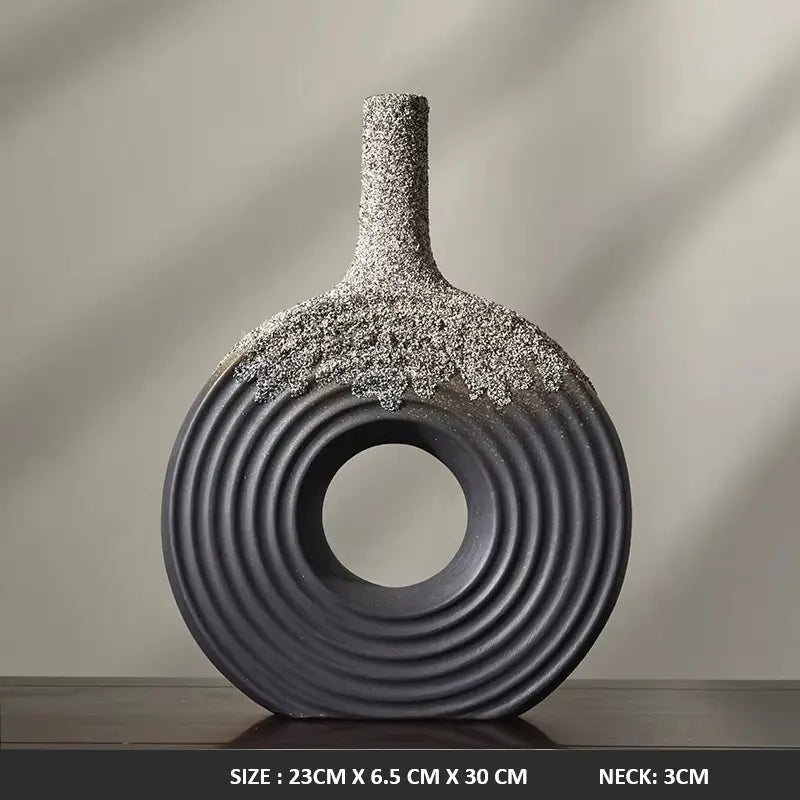 MODERN SIMPLE ART VASE 2 PIECE SET